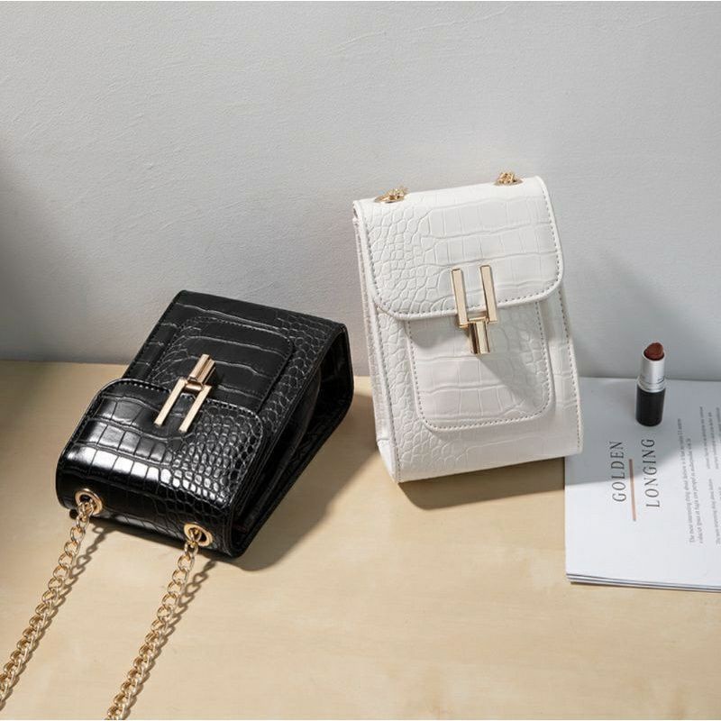 DISKON TERMURAH TAS SELEMPANG HP TAS MINI CROCO