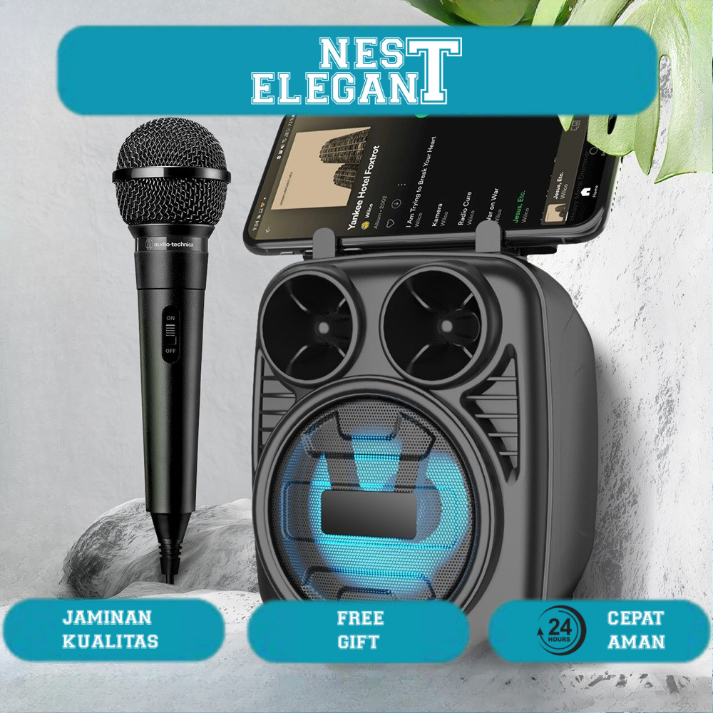 Speaker Portable Bluetooth LED 3 Inches Mobile Phone With Mic