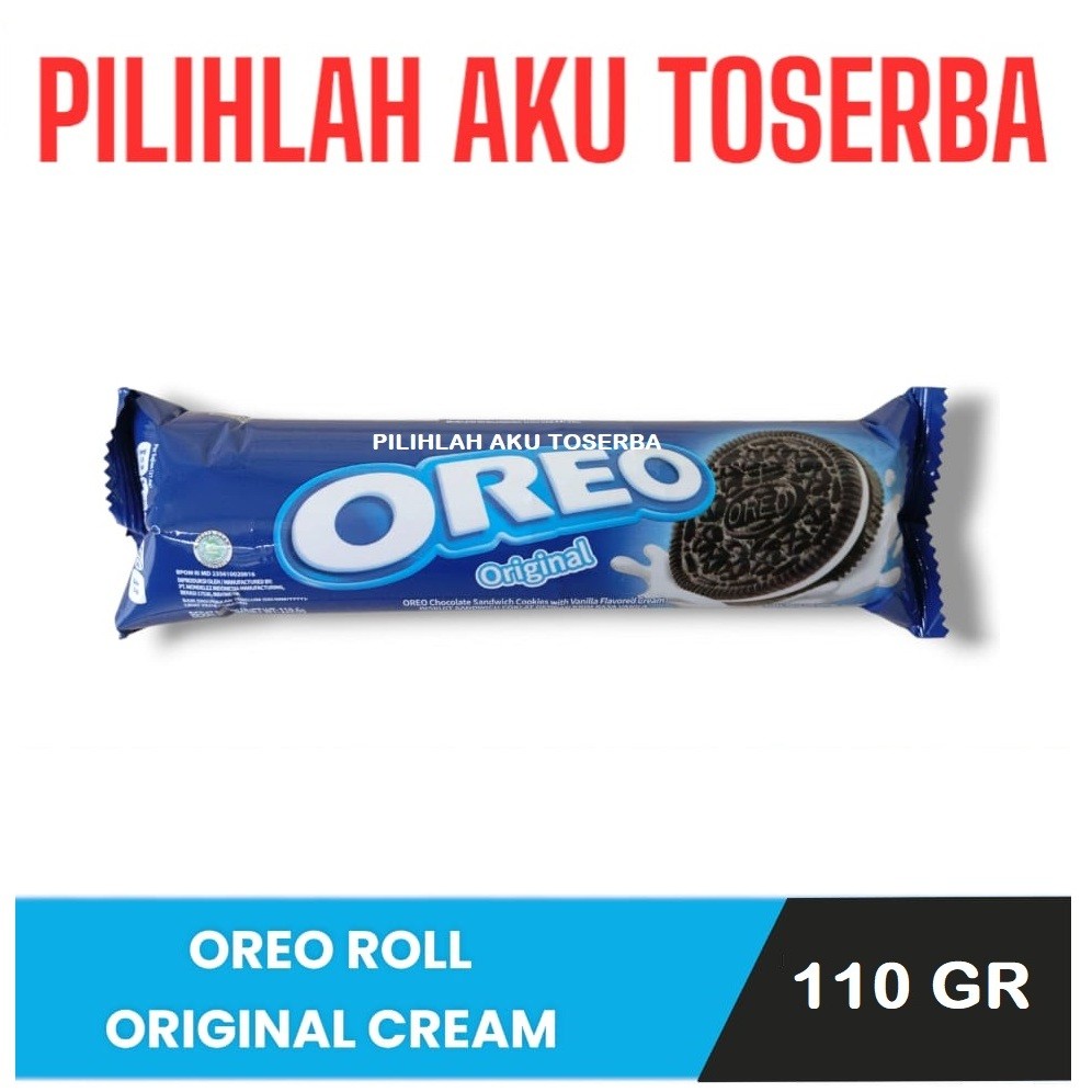 

Biskuit OREO sandwich VANILLA Roll 110 gr - ( HARGA SATUAN )