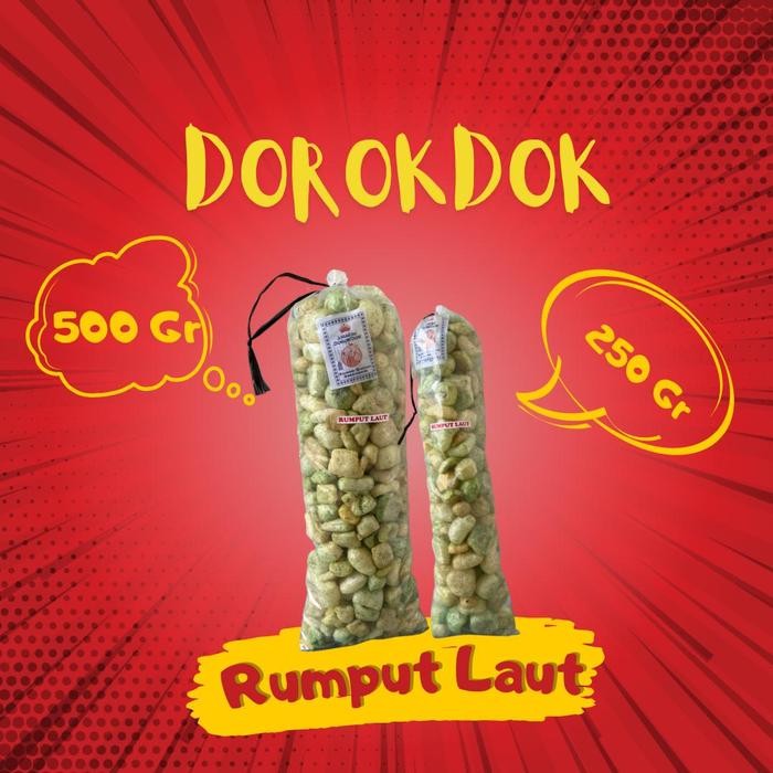 

SALE DOROKDOK VIRAL/KERUPUK KULIT SAPI ASLI - Rumput Laut, Size Guling 500TERLARIS
