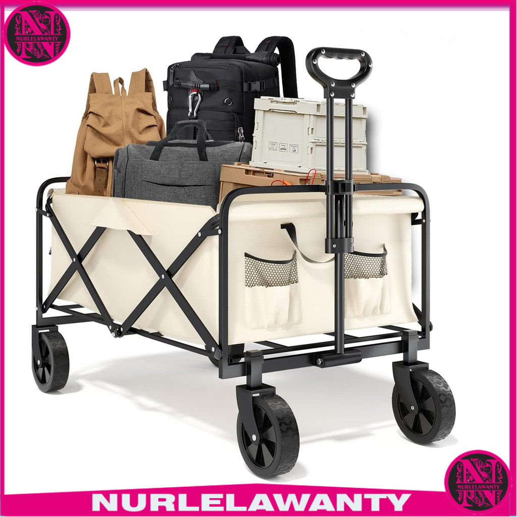 

- VILLVALD Troli Barang Lipat Camp Wagon Oxford Steel - VV80 -