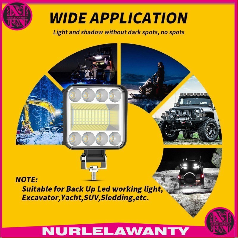 

- DXZ Lampu Sorot Tembak Mobil LED Floodlight Cool White IP67 128W - LED303 -