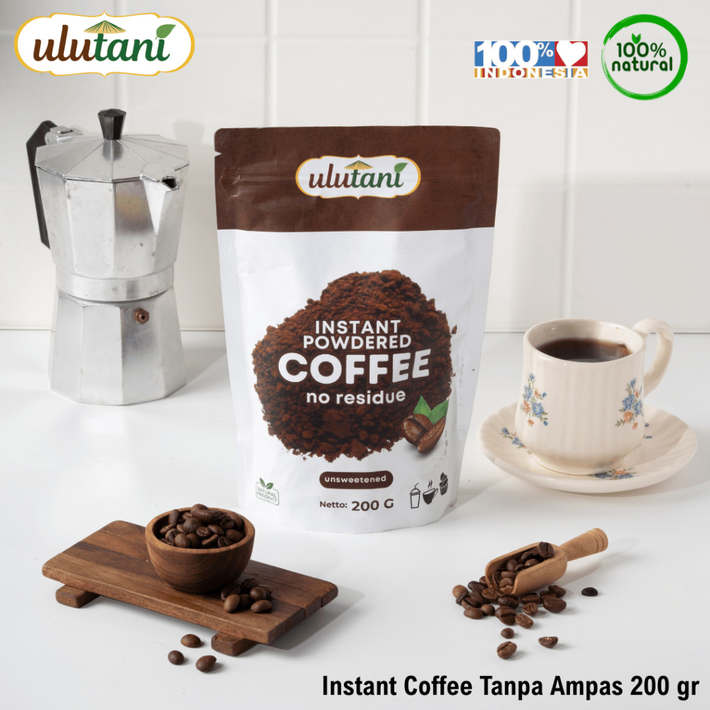 

New Instant Coffee Tanpa Ampas / Kopi Instan Tanpa Ampas Ulutani 200 grPremium