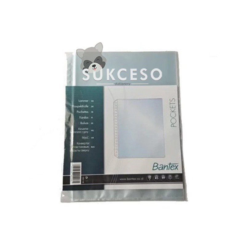 

Bantex Pocket A5 2002 08 10 Sheet/Lembar Plastik Kantong Dokumen