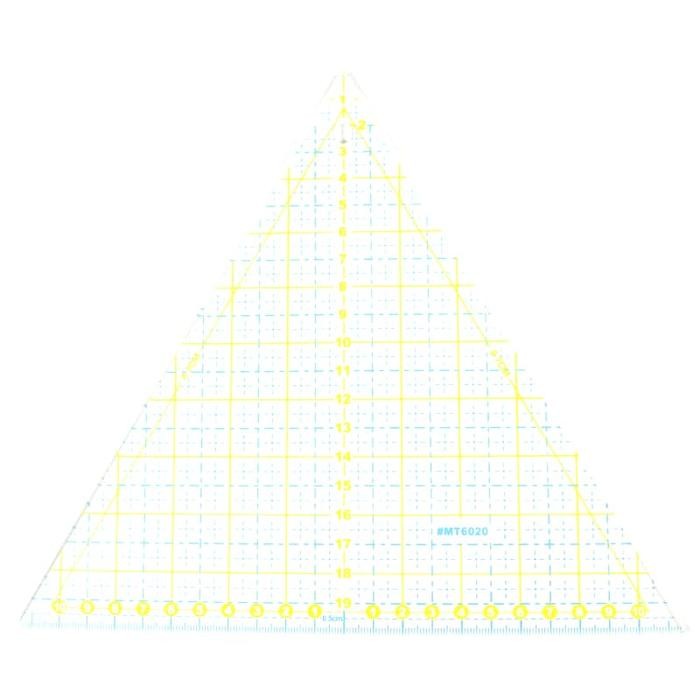 

Penggaris Jahit -Quilting dan Patchwork Segitiga Sama Sisi MT-6020