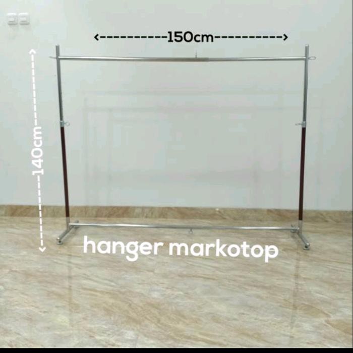 Hanger Gantungan Baju Model Gawang (150cm) Gawang tarik - -, -