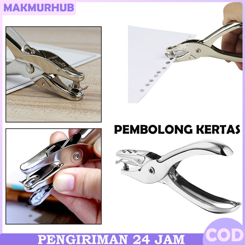 

Hang Tag Satu Lubang Puncher 3mm/6mm Tiket Puncher Circle Metal/Alat Pembolong Kertas