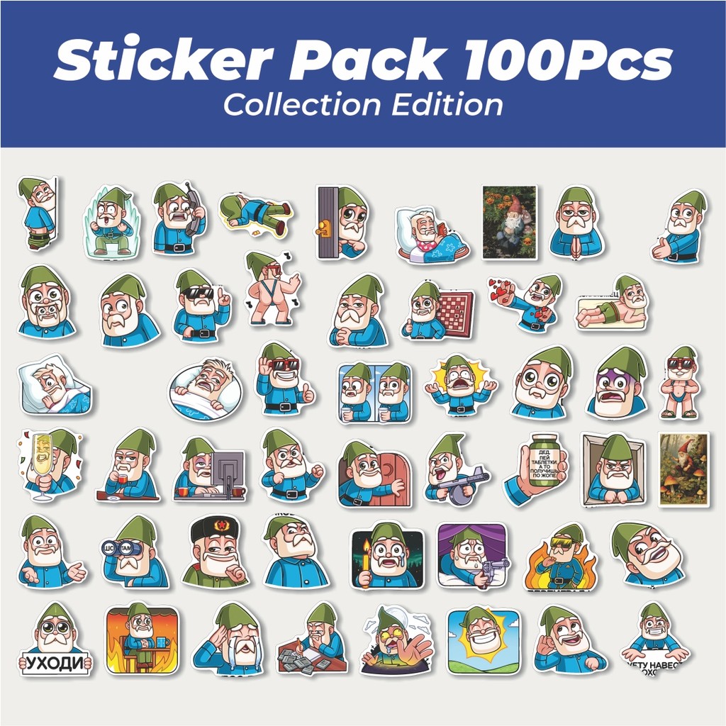 

Hot Stiker Karakter Garden F Gnome Lucu Anti Air Stikers Berperekat Waterproof Sticker Decal Buat Motor Helm Buku Journal Koper Casing HP Laptop Botol Minum