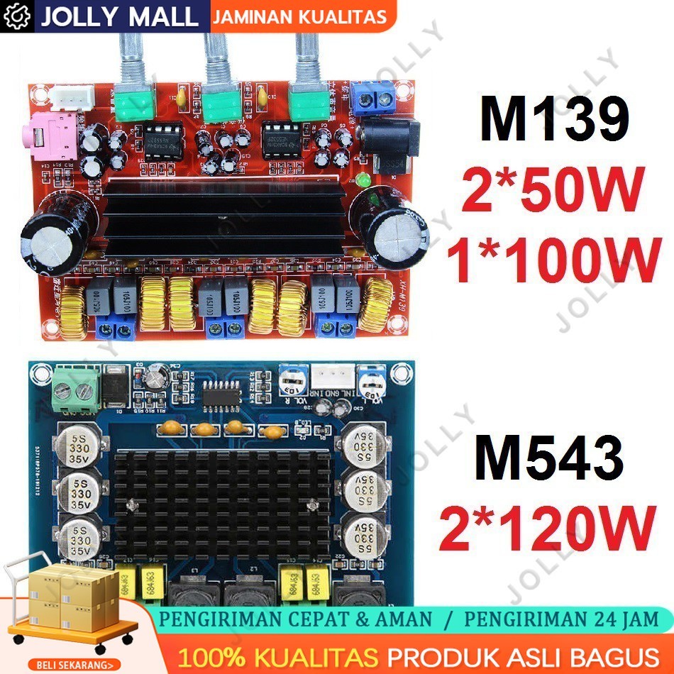 M139 M543 Kit Power Amplifier Class D TPA3116D2 2x50W+100W 2x120W Stereo Subwoofer XH-M139 XH-M543 C