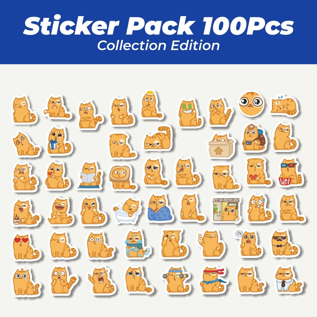 

Hot Stiker Kartun Persik The Cat Lucu Anti Air Stikers Berperekat Waterproof Sticker Decal Buat Motor Helm Buku Journal Koper Casing HP Laptop Botol Minum