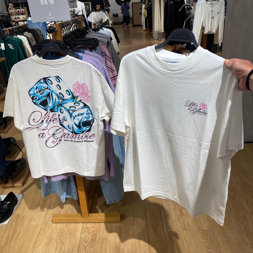 Kaos T-shirt Tshirt Bershka (Man) 1:1 unisex full tag