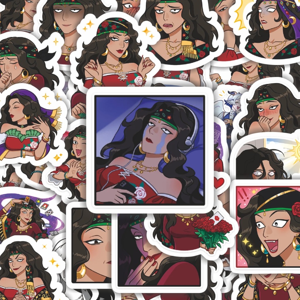 

100PCS Lucu Stiker Kartun Funny Sabina The Teller Stiker Aesthetic Stiker Anti Air Stikers Berperekat Waterproof sticker decal buat Motor Helm Buku Journal Koper Casing HP Laptop Botol Minum Hadiah anak