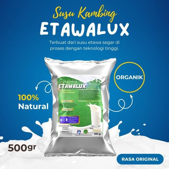 

susu kambing etawa ETAWALUX grade A original 500gr dan all varian - ORIGINAL 500 GR