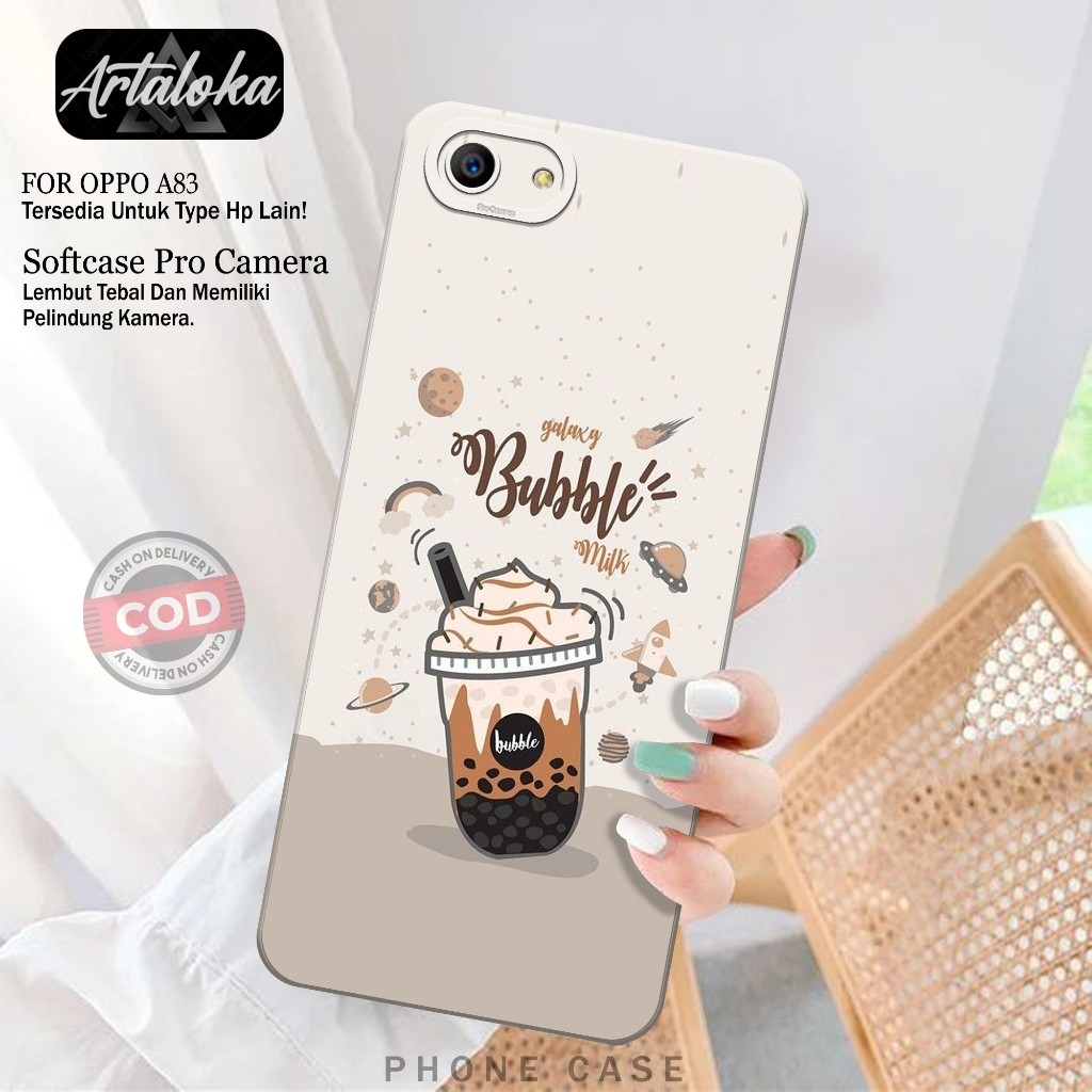 Case Hp OPPO A83 Fashion Case Boba Softcase OPPO A83 Silikon TPU Pro Camera Casing OPPO A83 Cover Hp