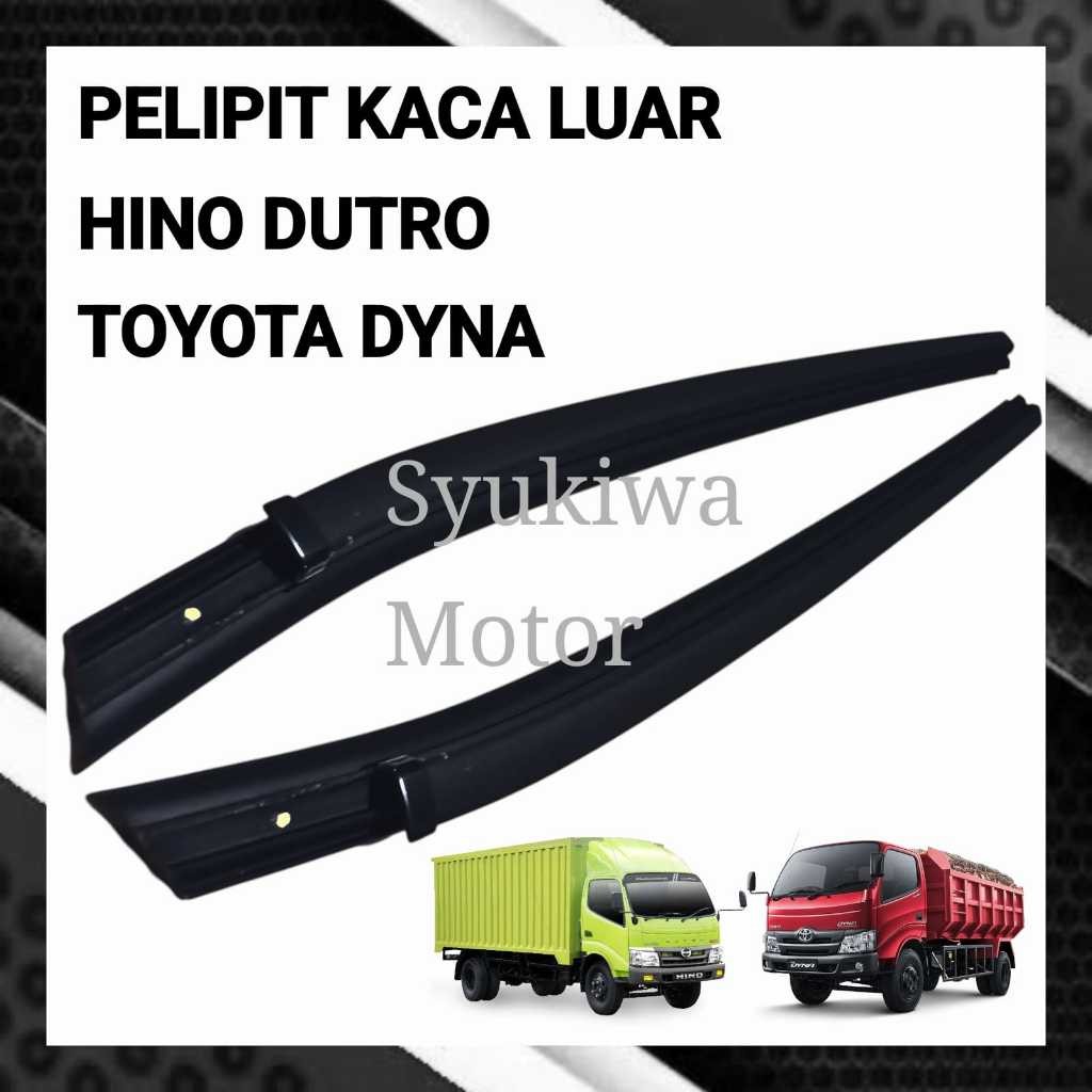 karet pelipit kaca pintu luar hino dutro/toyota dyna