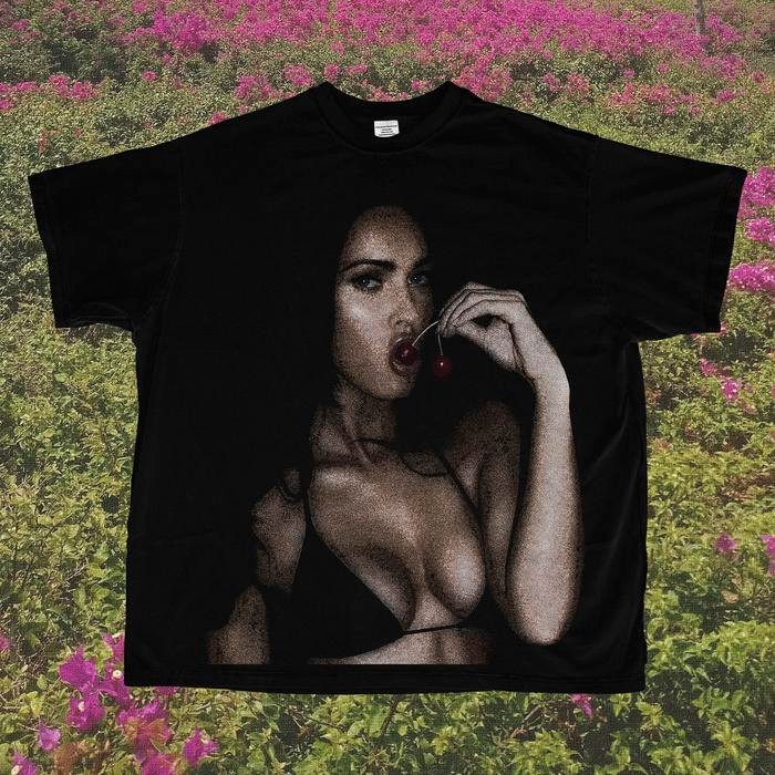 (COD) SECRET BOYS - Kaos MEGAN FOX TEE / REGULER / OVERSIZED - REGULER, S