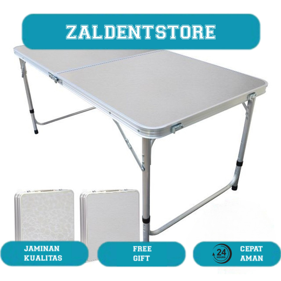 Meja Lipat Koper HPL Serbaguna  Meja Lipat Portable