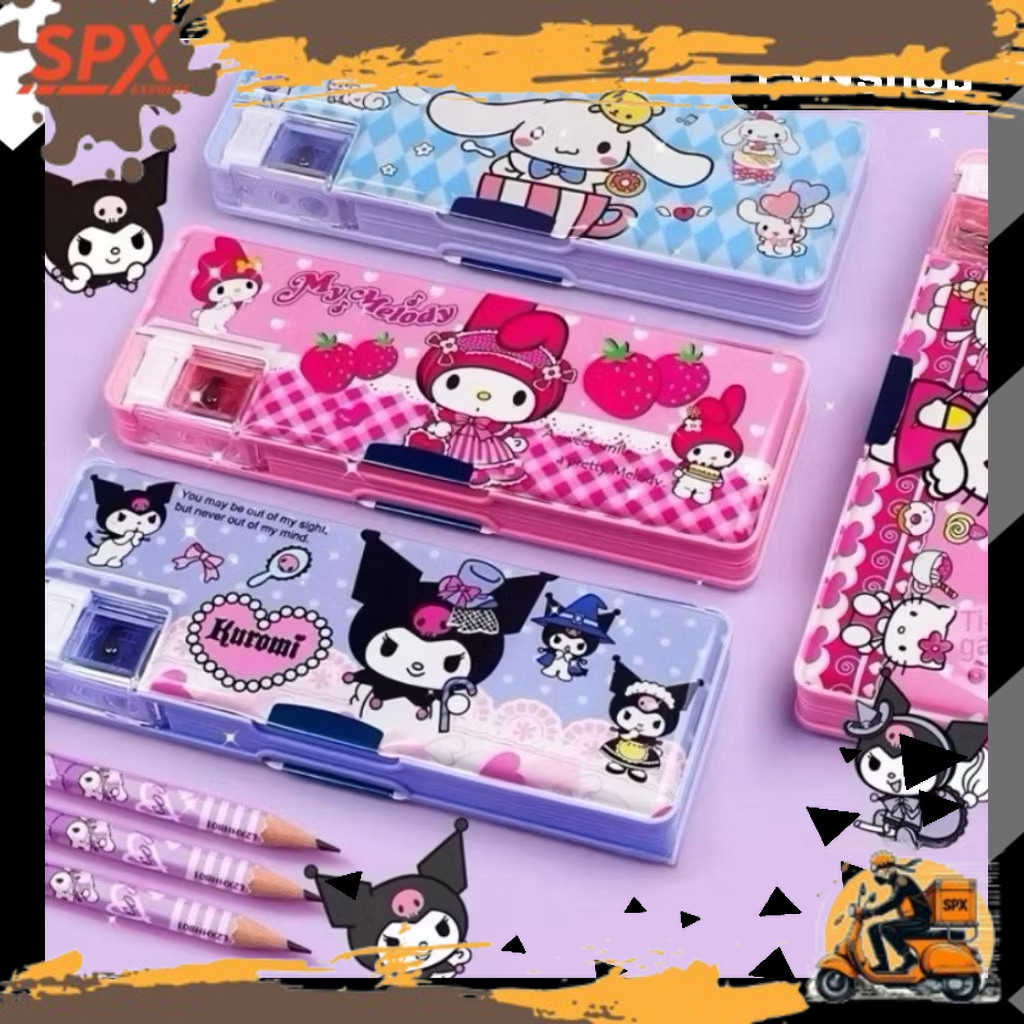 

READYYY !!! KOTAK PENSIL MAGNET POLOS PERSEGI PANJANG Karakter Sanrio Marvel Import — DENGAN PENUTUP MAGNET & SERUTAN PENSIL EVN