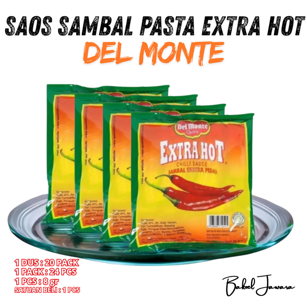 

( 1 PACK ) DELMONTE SAUS TOMAT EXTRA HOT CHILI SAUCE DEL MONTE TOMATO KETCHUP 8 200 gr 330ml 1 kg
