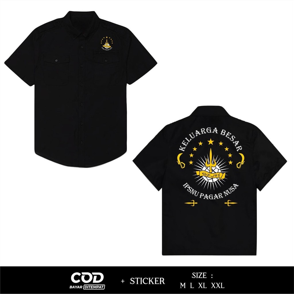 Kemeja PDL Bordir Keluarga Besar IPSNU Pagar Nusa By Atribut86.id