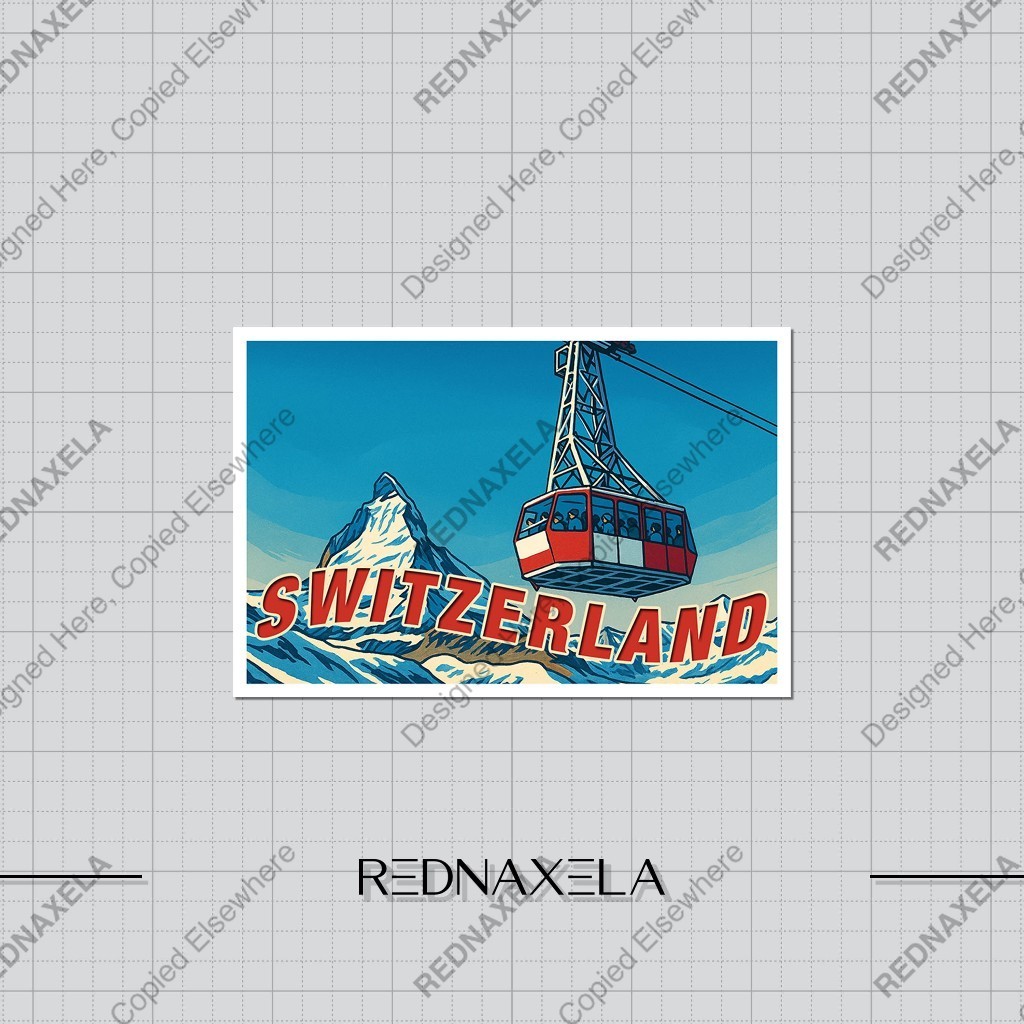 

Stiker Vinyl Country Switzerland Stiker Koper Outdoor Travel Sticker