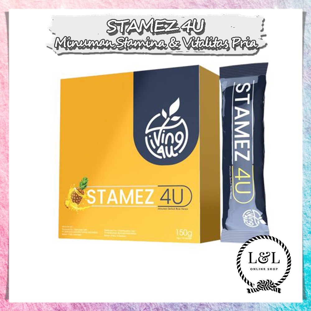 Suplemen Energi Dan Stamina Pria Stamez 4U (1 Box Isi 10 Sachet) Minuman Vitalitas Untuk Meningkatka