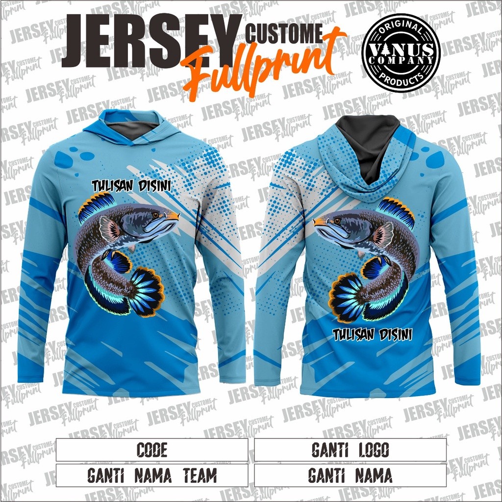 Jersey Baju Mancing Ikan Gabus Bahan Super Premium X GROSIR JERSEY