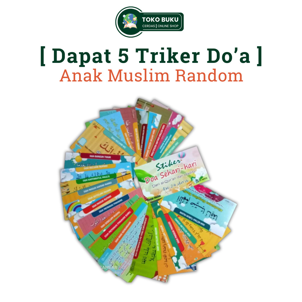 STIKER DOA SEHARI HARI DOA HARIAN ANAK ISI 24 STIKER STIKER DOA HARIAN