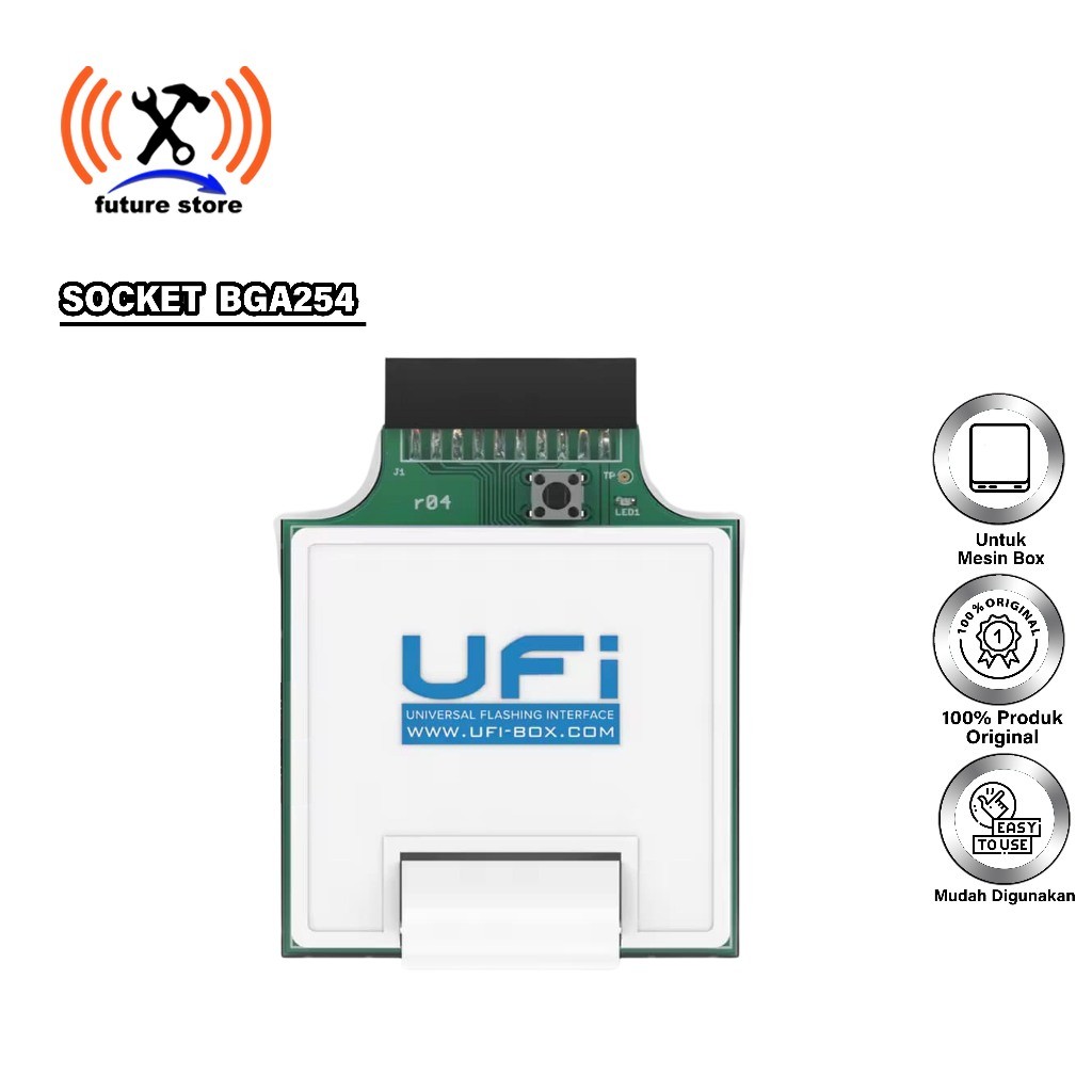 SOCKET BGA254 UNTUK MESIN BOX - SOKET/SOCKET BGA 254 UNTUK UFI BOX NEW