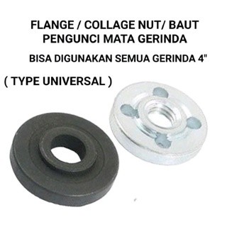 flange / collage nut / baut pengunci mata gerinda 4"