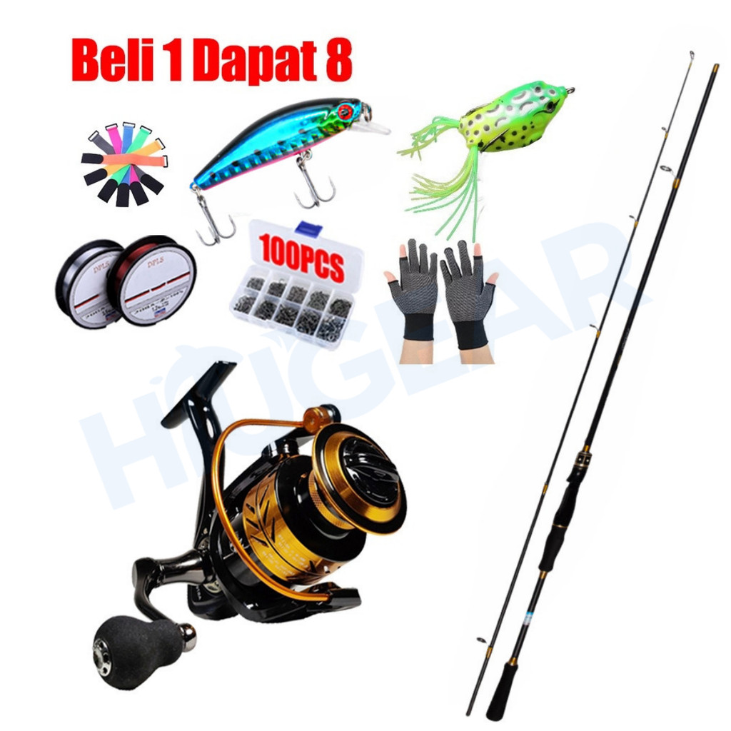 Max drag 30kg Joran pancing Set reel pancing besi 30kg drag reel murah CNC handle spinning reel 1.65