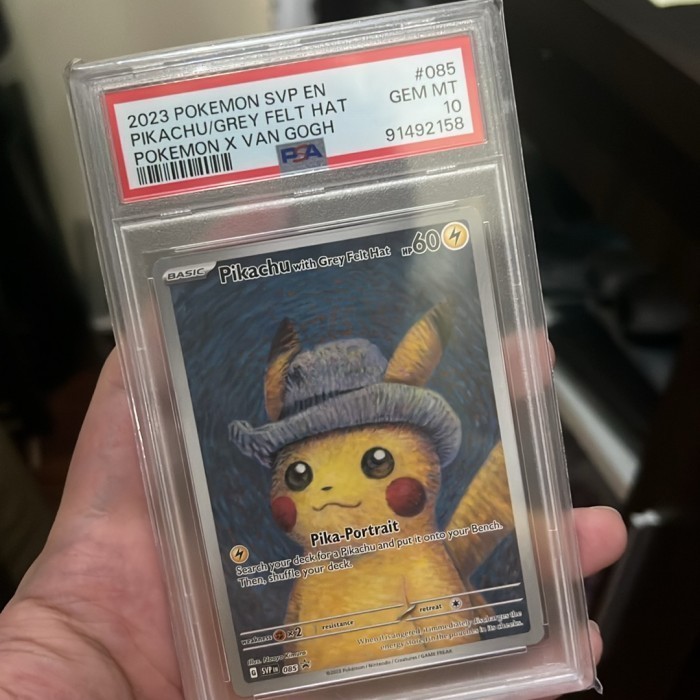 Pikachu With Grey Felt Hat Van Gogh PSA 10 Pokemon TCG