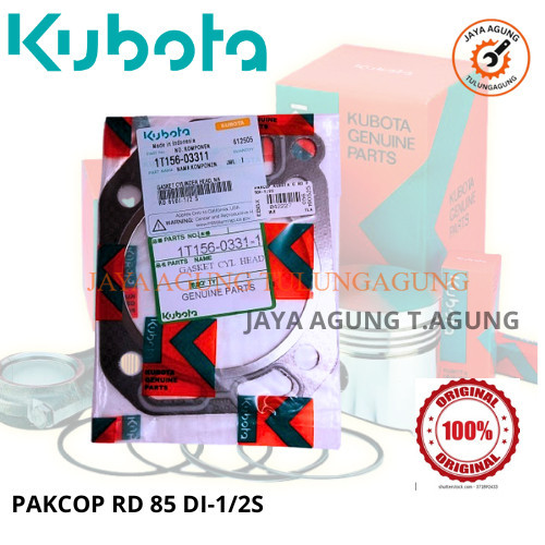 KUBOTA PAKCOP RD 85 DI 1/2S / PAKING KOP RD 85 DI 1/2S / GASKET HEAD RD 85 DI 1/2S / PAKING DEKSEL R