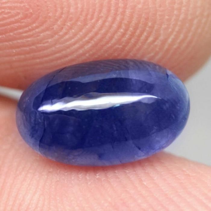 NATURAL BLUE SAPPHIRE Batu Safir Biru Oval Cabochon Madagascar Africa Batu 100% Asli Untuk Perhiasan