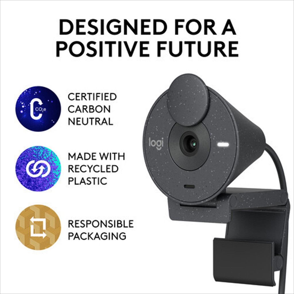 Logitech Brio 300 1080p Full HD Webcam