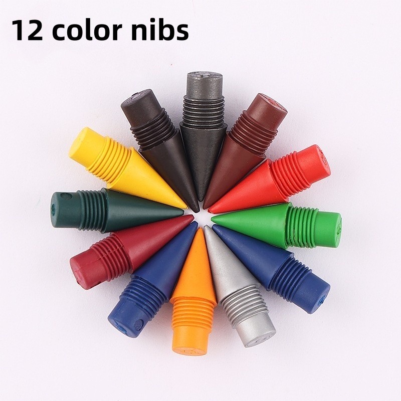 

36pcs/60pcs/12 Color Pencil Lead Replacement - Suitable for Non Sharpening Pencil Lead Replacement, Used for Drawing, Doodling,