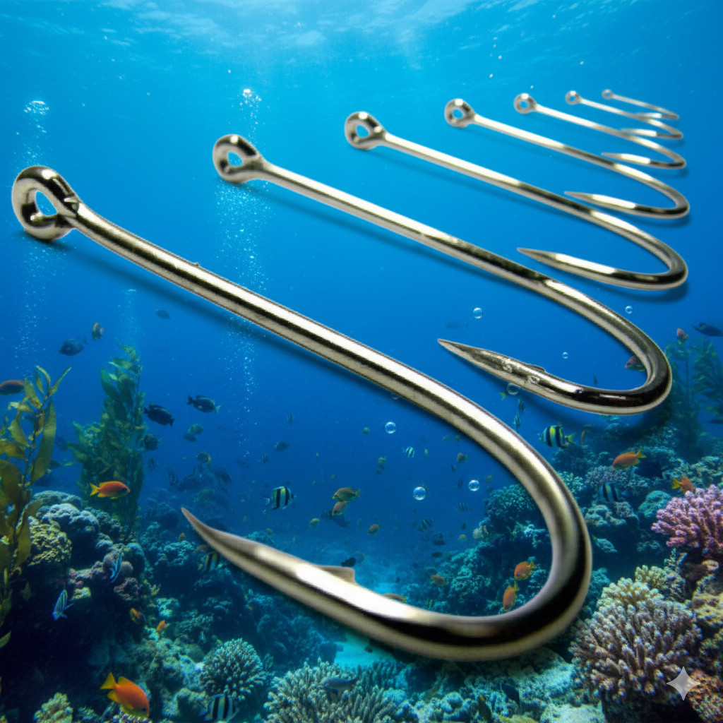 COD 1 Kotak 70 PCS Mata Kail Pancing Joran Tegek 10 Ukuran No 3-12 Perlengkapan Memancing Long Handl