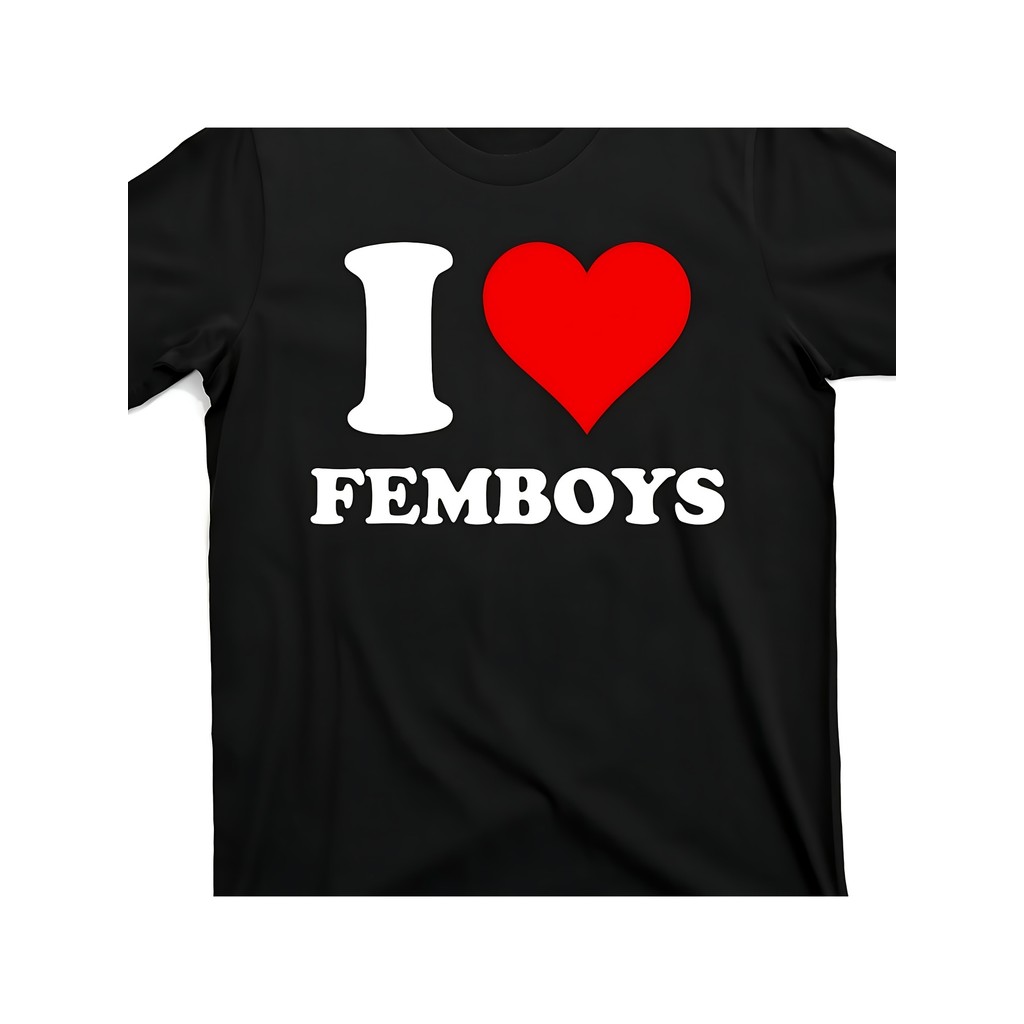 Kaos Pria Cotton 100% 'I Love Her' Hati Merah Desain Retro Unik