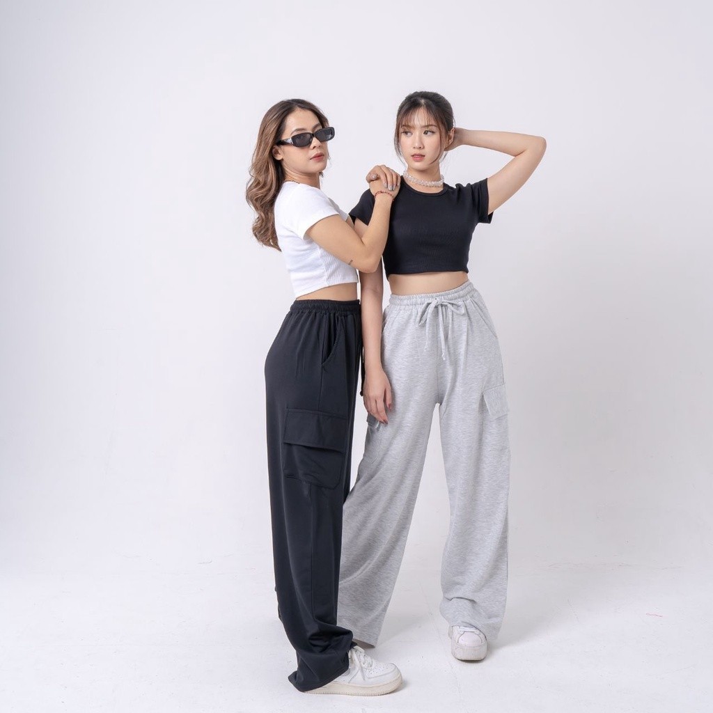 FERNISTYLE AIJO - Yoona Cargo Pants Bebytery Ukuran M-L