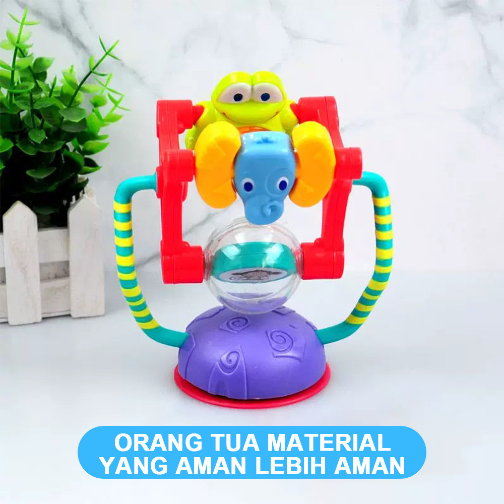 Bayi Suction Ferris Wheel Toy Spin Meja Makan Mainan
