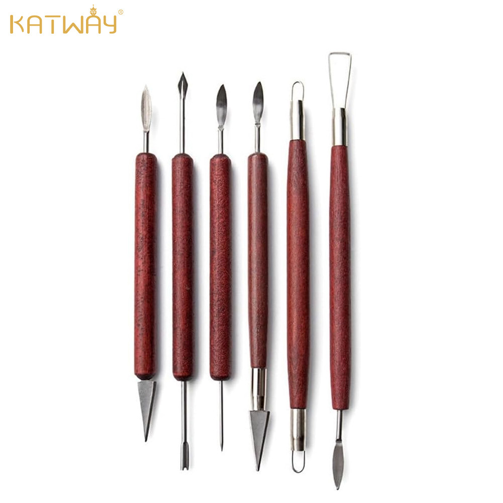

KATWAY 6PCS Ceramic & Wax Carving Tools – Perfect for Pottery and Crafting HH-AA175
