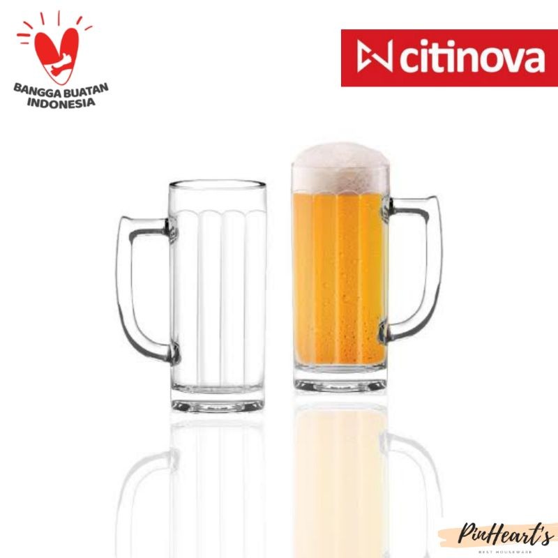 HSO - GELAS KACA CITINOVA HANNOVER 575ML ISI 4PCS | GELAS CAFE | GELAS BIR