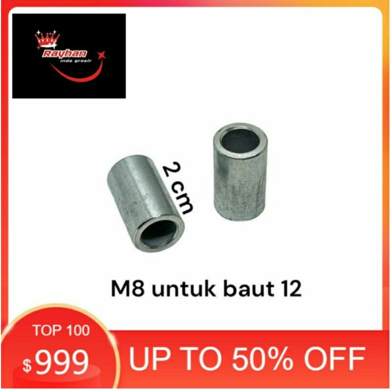 BOSH BUSING M8 BAUT 12 PANJANG 2CM