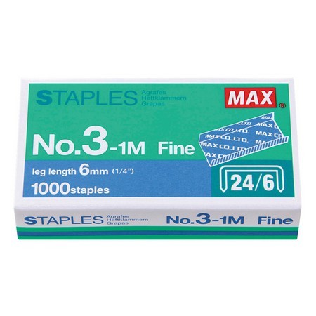 

MAX Staples No.3-1M isi stapler 24/6 1pcs