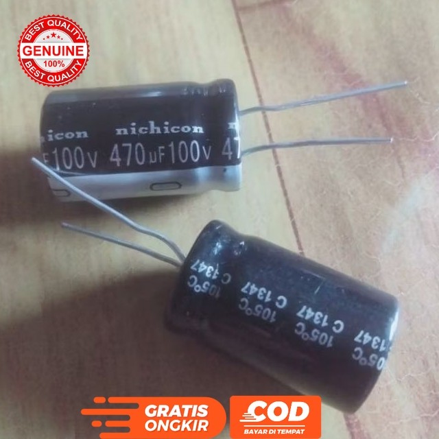 KAPASITOR ELCO ELKO 470UF 100V 470 UF 100 VOLT