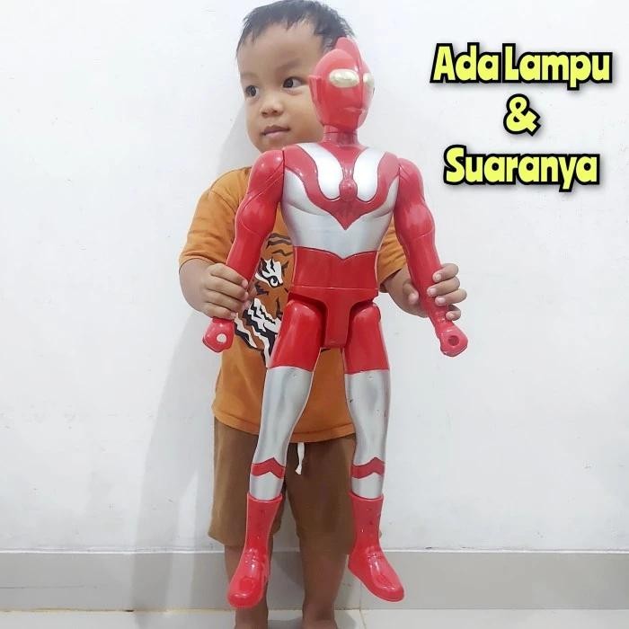 Promo Mainan Figure Ultraman Ukuran Jumbo - Action Figur Robot Ultramen Merah Besar Koleksi Anak Lak