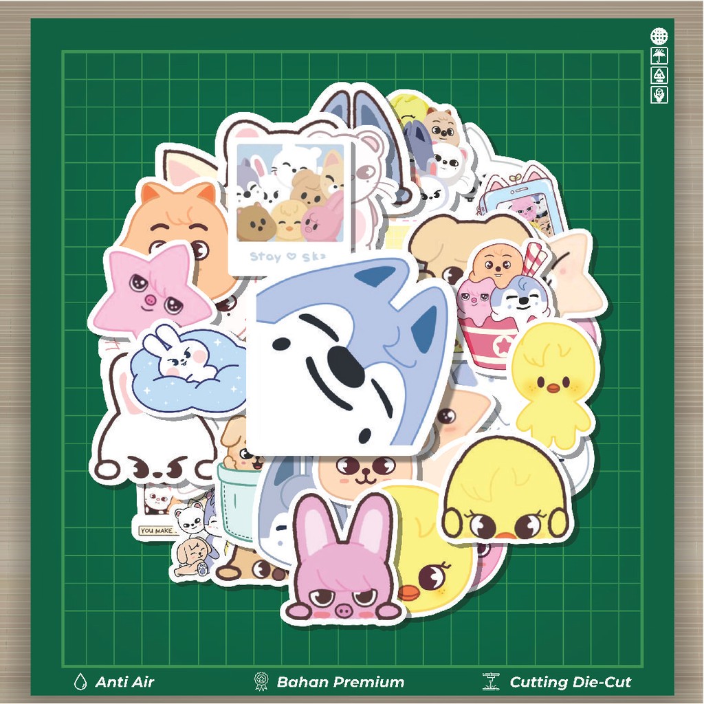 HOT 50 PCS STIKER KPOP STRAYKIDS SKZOO Stiker Fashion Cars Decal Dingin Kartu Album Custom Vinyl Ant