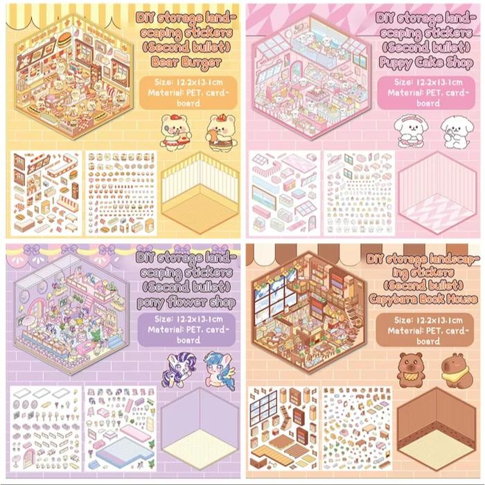 

Sticker Viral Cute DIY Landscape Stiker Deco Korean Style Satisfying ROOM Decoration Mainan Anak Cute