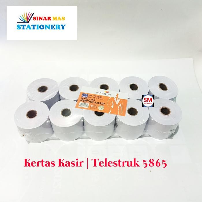 

Kertas Struk Kasir | Telestruk TS 5865 Paperline ( 10 Roll ) by fajar SA