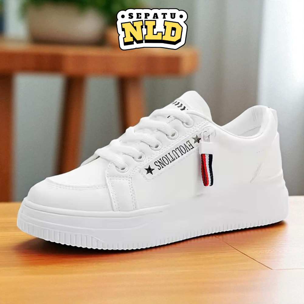 Sepatu NLD C026 Sepatu Putih Sneakers Trendy Wanita Sepatu Casual Fashion Cewek Harian Santai